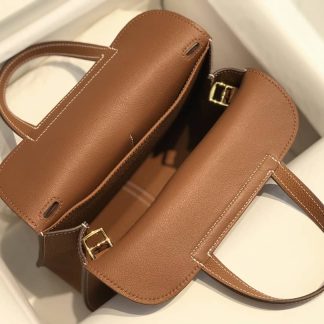 Replica Hermes Halzan Mini 22 Clemence Leather Bag