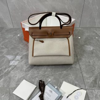 Replica Hermes Ebene Vache Hunter Chaine D'ancre Herbag 31 PM Bag