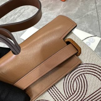 Replica Hermes Ebene Vache Hunter Chaine D'ancre Herbag 31 PM Bag