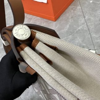Replica Hermes Ebene Vache Hunter Chaine D'ancre Herbag 31 PM Bag