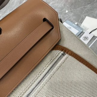 Replica Hermes Ebene Vache Hunter Chaine D'ancre Herbag 31 PM Bag
