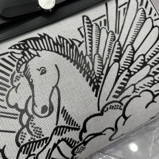 Replica Hermes Herbag Zip 31 Black Hunter Leather Canvas Bag