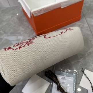 Replica Hermes Herbag Zip 31 Brown Hunter Leather Canvas Bag