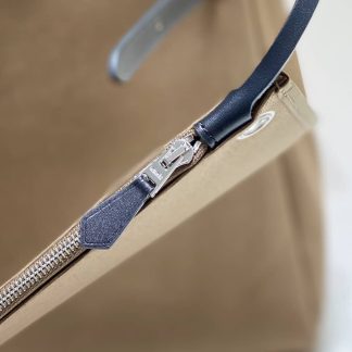 Replica Hermes Herbag Zip 31 Hunter Leather Canvas Bag