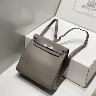 Replica Hermes Kelly Ado Clemence Leather Backpack