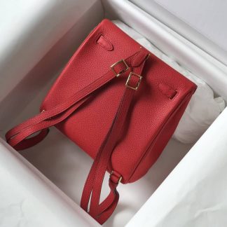 Replica Hermes Kelly Ado Clemence Leather Backpack