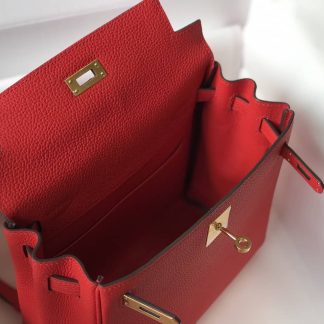 Replica Hermes Kelly Ado Clemence Leather Backpack