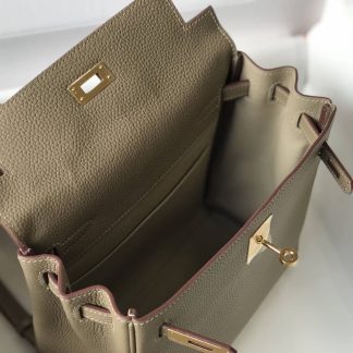 Replica Hermes Kelly Ado Clemence Leather Backpack