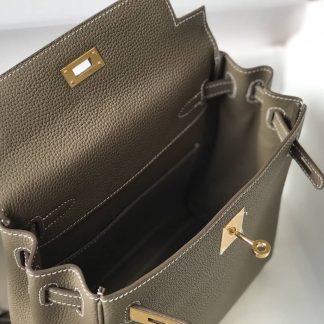 Replica Hermes Kelly Ado Clemence Leather Backpack