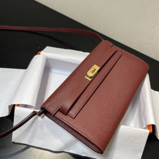 Replica Hermes Kelly To Go Epsom Calfskin Wallet WOC