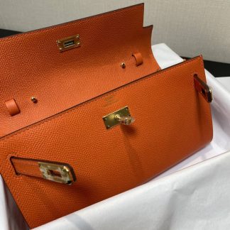 Replica Hermes Kelly To Go Epsom Calfskin Wallet WOC