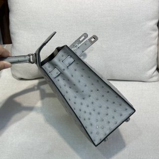Replica Hermes Kelly 25 Ostrich Leather Bag
