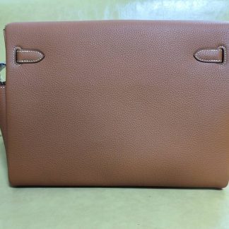 Replica Hermes Kelly Clemence Leather Messenger Bag
