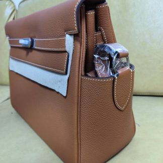 Replica Hermes Kelly Clemence Leather Messenger Bag