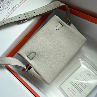 Replica Hermes Kelly Clemence Leather Messenger Bag