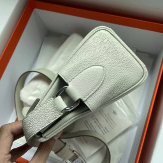 Replica Hermes Kelly Clemence Leather Messenger Bag