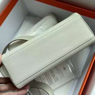 Replica Hermes Kelly Clemence Leather Messenger Bag