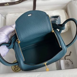 Replica Hermes Mini Lindy Clemence Leather Bag