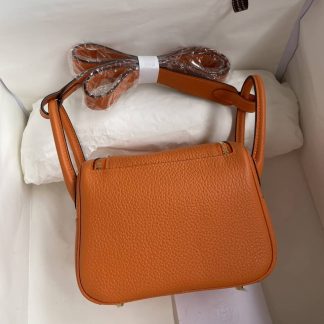 Replica Hermes Mini Lindy Clemence Leather Bag
