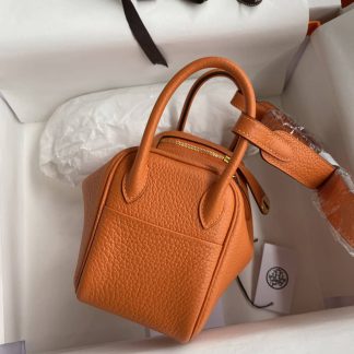 Replica Hermes Mini Lindy Clemence Leather Bag