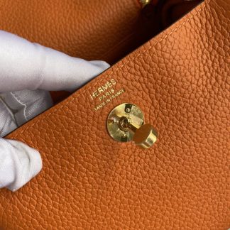 Replica Hermes Mini Lindy Clemence Leather Bag
