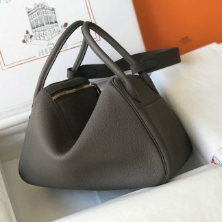 Hermes Lindy 30 Clemence Leather Bag