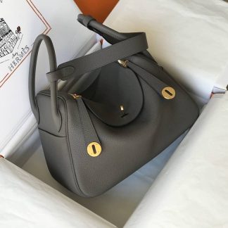Hermes Lindy 30 Clemence Leather Bag