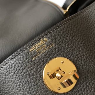 Hermes Lindy 30 Clemence Leather Bag