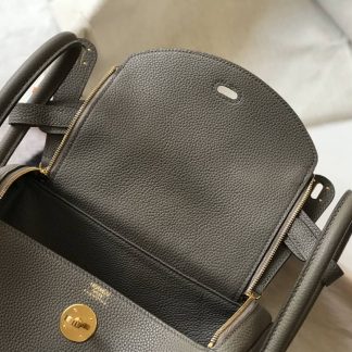 Hermes Lindy 30 Clemence Leather Bag