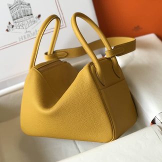 Hermes Lindy 30 Clemence Leather Bag