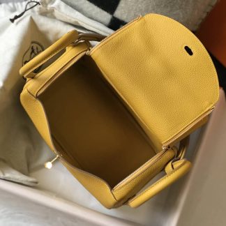 Hermes Lindy 30 Clemence Leather Bag