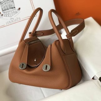 Hermes Lindy 30 Clemence Leather Bag