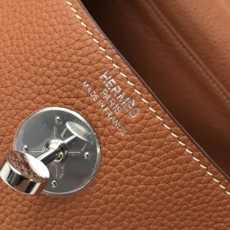 Hermes Lindy 30 Clemence Leather Bag