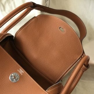 Hermes Lindy 30 Clemence Leather Bag