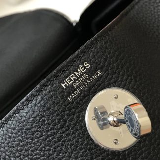 Hermes Lindy 30 Clemence Leather Bag