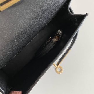 Replica Hermes Mini Kelly Chevre Mysore Leather Bag